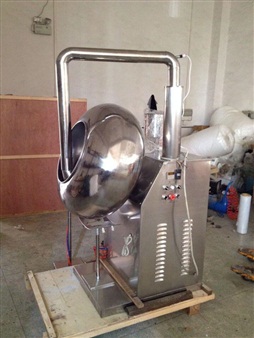 800mm Pan Diameter High Capacity Film Coating Machine Adjustable For Food Industry